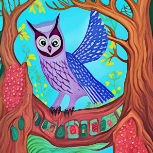 day1-folk-art-owl